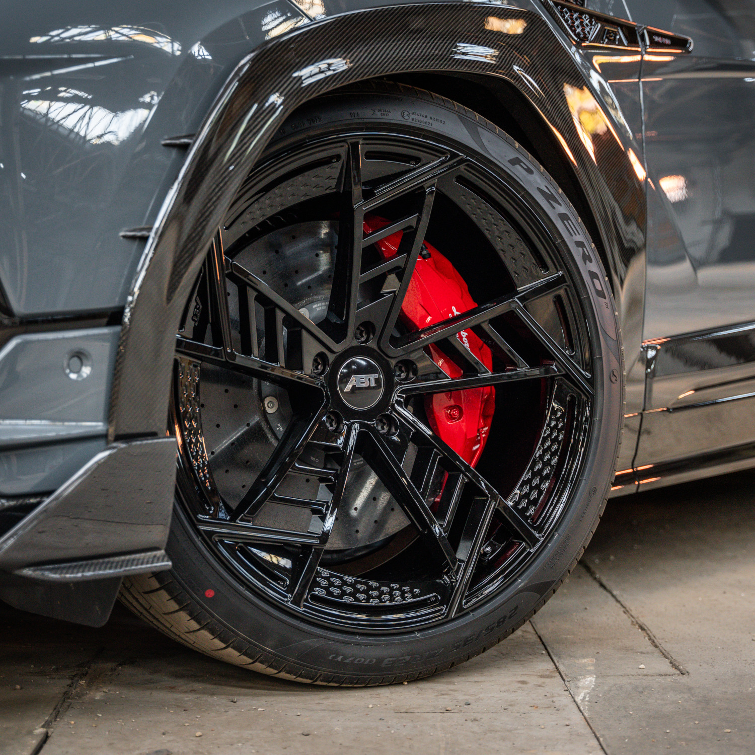 Close-up of rim